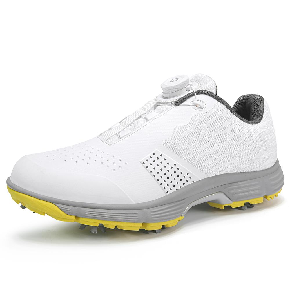 Professional Golf Shoes Men's Extra Large Comfortable, Fashionable, Quick Lace, Anti Slip Nails Golf Shoes Sizes 39-49