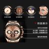 Waterproof Men'S Watch Multifunctional Fashion Steel Strap Quartz Watch