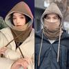 Thickened Winter Neckerchief Windproof Mask Pullover Cap Fashion Men 3 in 1 Cap  Women