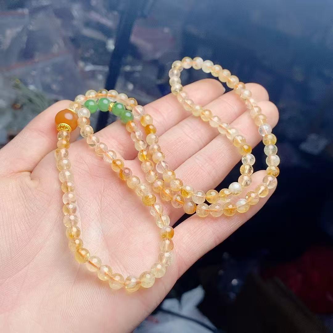 

Citrine Multi-Strand Fashion Bracelet for Women цитриновый