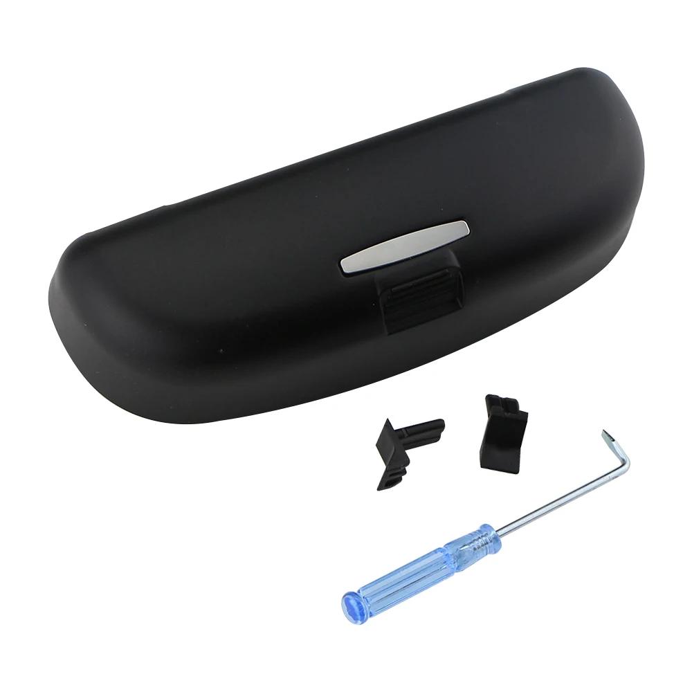 

New Car Glasses Holder Sunglasses Storage Box Case for VOLKSWAGEN VW T-ROC TROC 2018 2019 2020 2021 2022 2023 2024 Accessorie чёрный