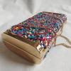 Colorful stone shell stone diamond bag dinner bag
