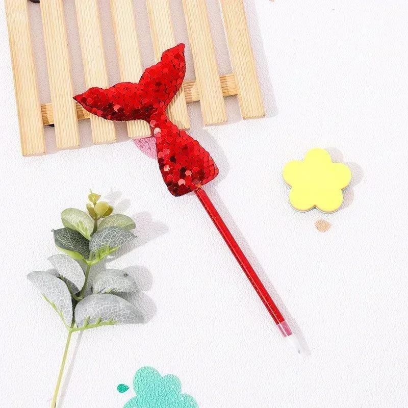 Kreatív Sellő Golyóstoll Sétáló Golyóstollak Hercegnő Írószer Aranyos Aláírás Iskolás Diák Kawaii Írószerek