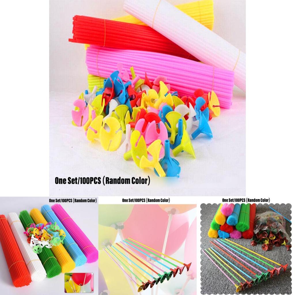 Kunststoff-Ballonhalter für Partydekorationen 27cm und 32cm Set mit 100 Stück