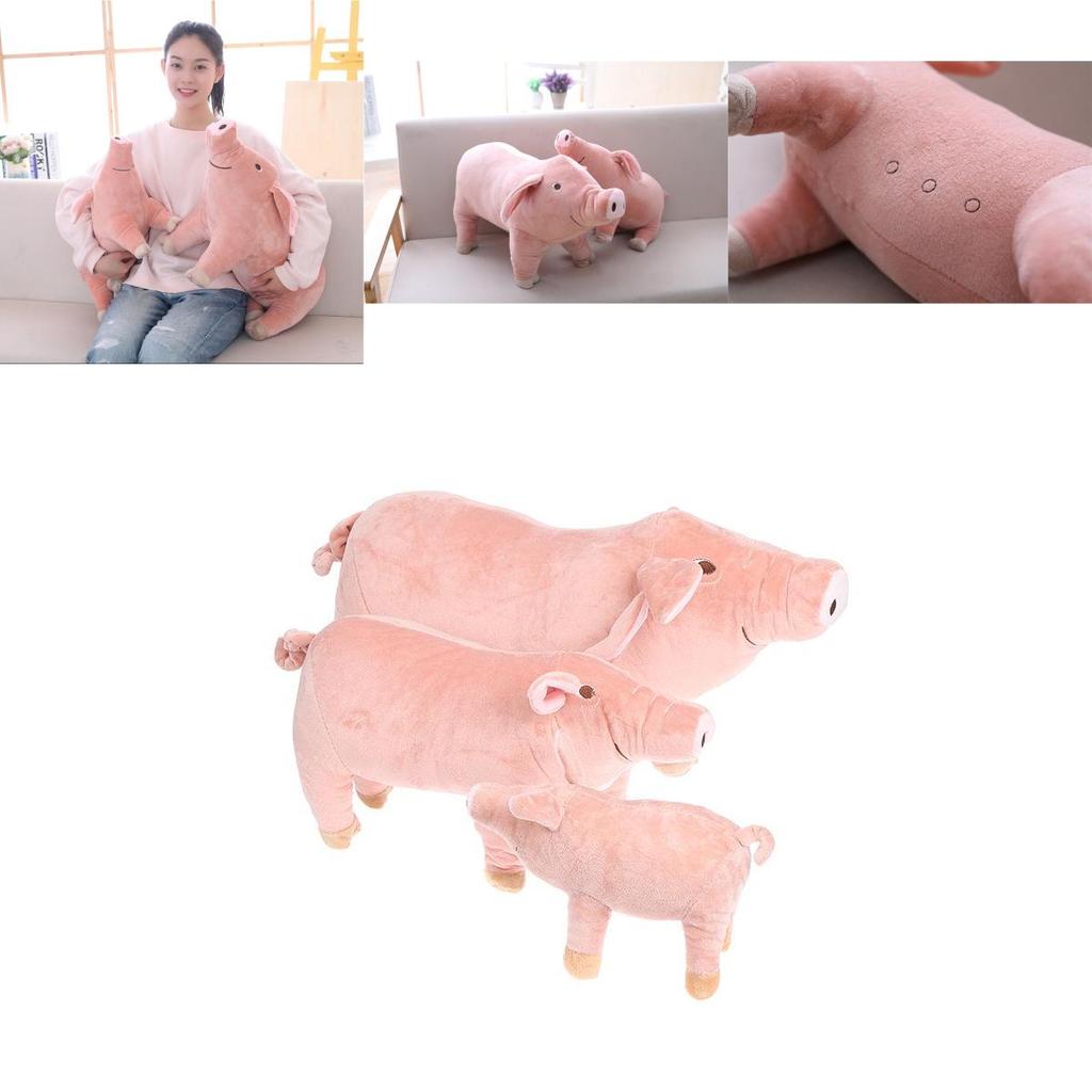 Cute Pink Pig Plush Toy Soft Animal Sleeping Pillow 25/40/60cm Comfortable Size