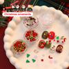 Christmas Red/Green Pearl Nail Rhinestone Mixed Size Pearlescent Colorful Beads Nali Charms Christmas Manicure Jewelry
