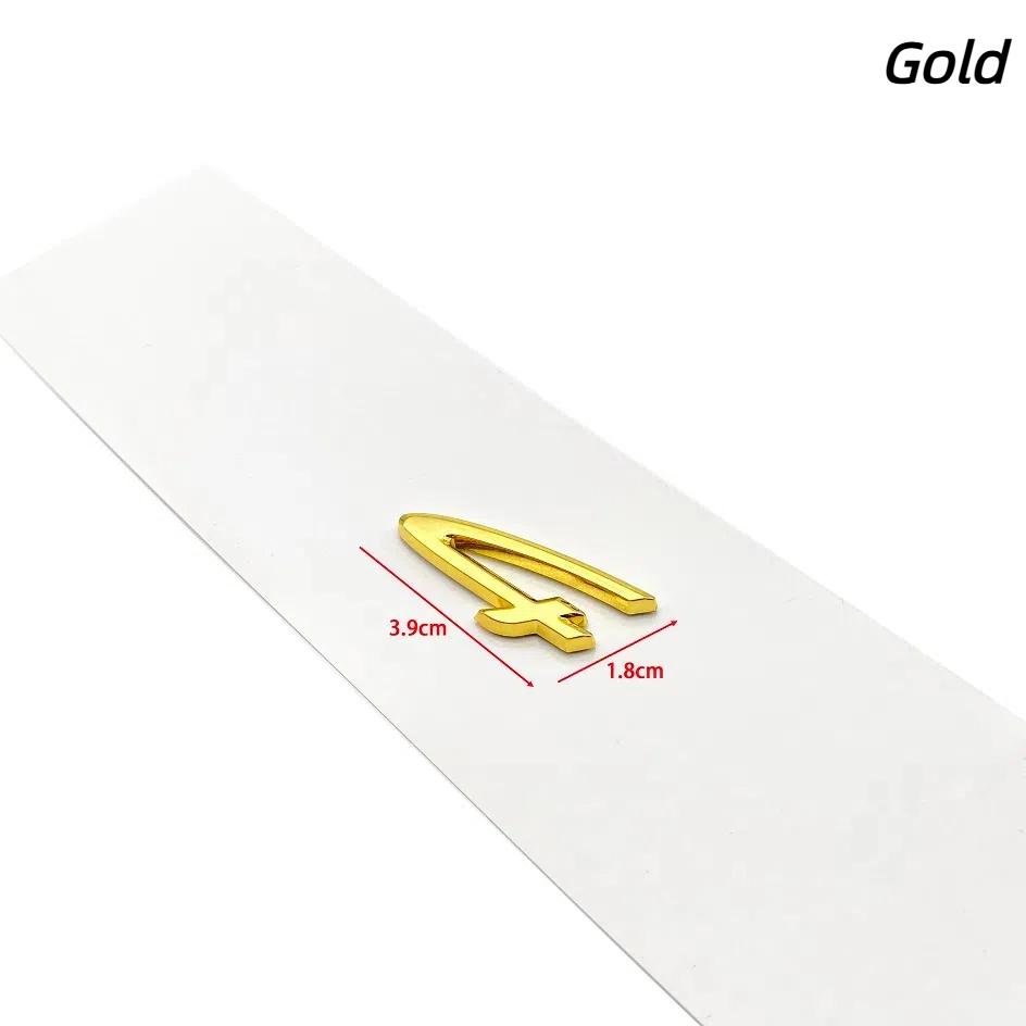1pcs 4 S ABS New Car logo Fender side sticker Rear Bumper tail door trunk sticker car rear Emblem sticker styling Accessories
