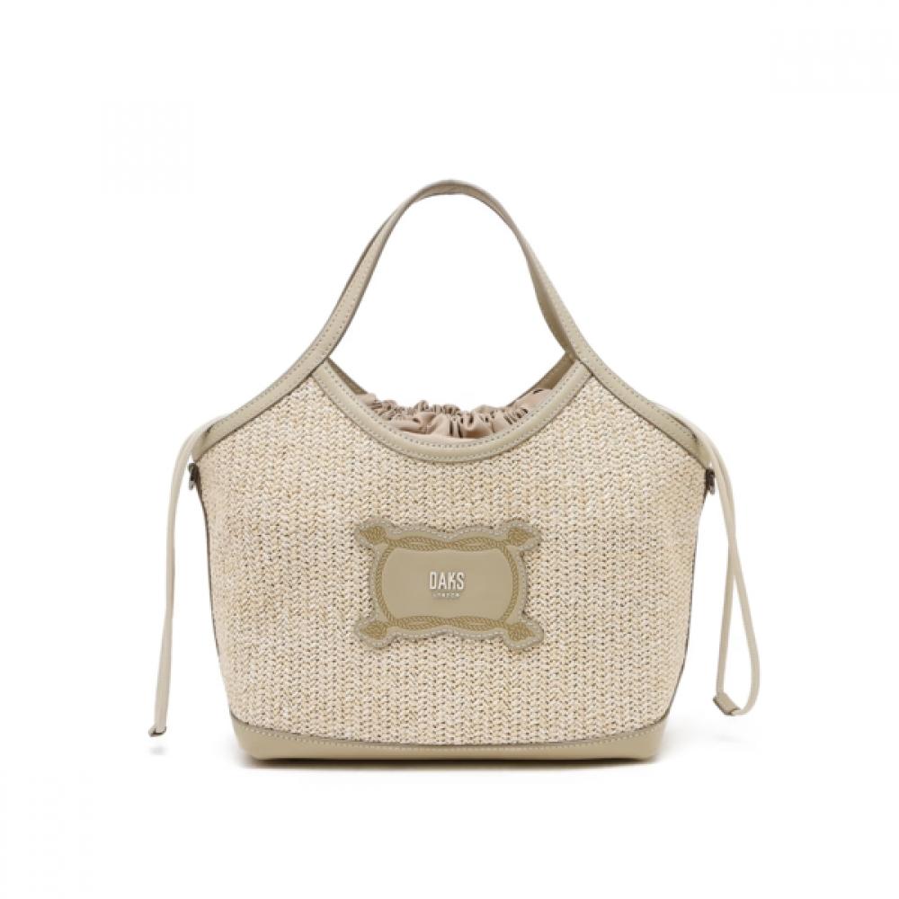 Daks Light Beige Raffia Tote M Dcba6e160i1