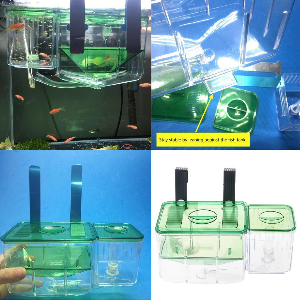 Aquarium Breeder Box for FishTank Breeding Incubator Small Fish Hatchery Fish Spawning Box Separation Tanks