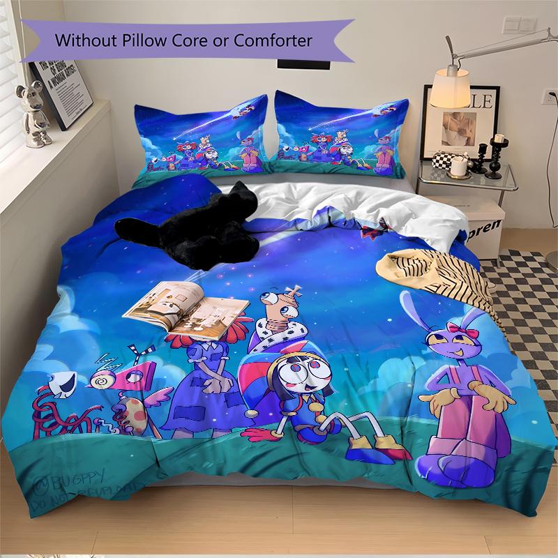 3Pcs Space Adventure Friends Bedding Sets For All Sizes New 3D Printed Bed Cover Comforter Duvet Cover Pillowcase Bedroom Decoration