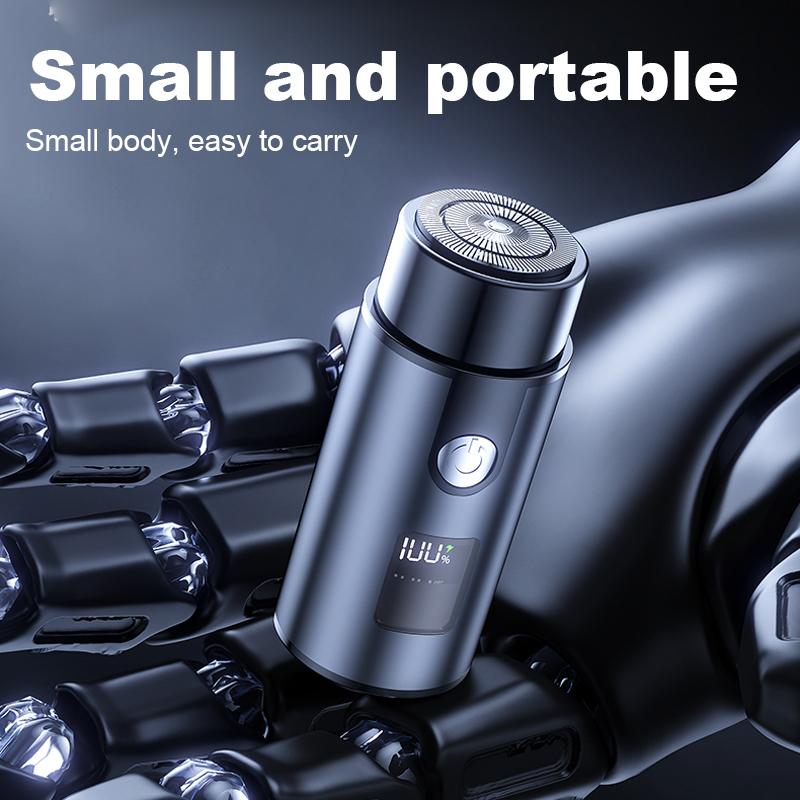 Mini electric shaver is small in size, suitable for travel and business trip. Carry it with you and clean your beard at any time