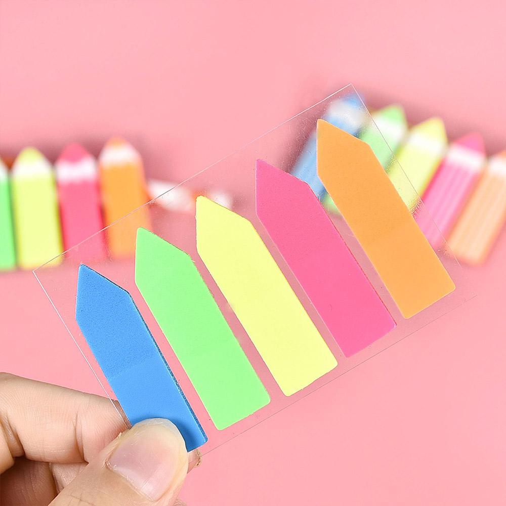 Stationery Note Sticky Notes Adhesive Fluorescent Notes Planner Stickers Paper Sticker Bookmarks