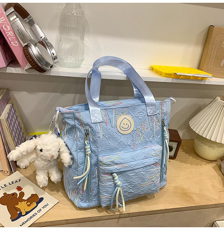 School Bag New High Value Ins Japanese Backpack Cute Casual Simple Large Capacity School Bag Versatile Commuter Make-up Bag