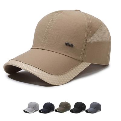 Spring Summer Baseball Cap Men's Outdoor Quick-Drying Cap Breathable Sunscreen Adjustable Sun Hat