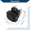 Motoforti 1 Pc for Yamaha ATV 350 400 450 660 Auto Relay 4 P Waterproof Car Relay