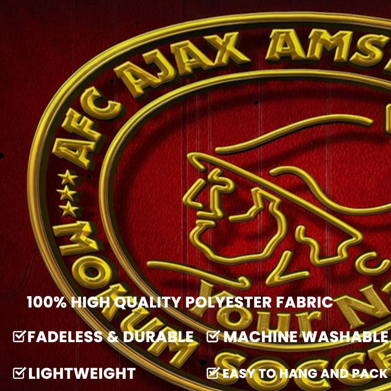 AFC Ajax Custom Name Wall Tapestry Aesthetic Wall Hanging Printed Fabric Blanket Decorative Tapestries for Bedroom Living Room Home Decor