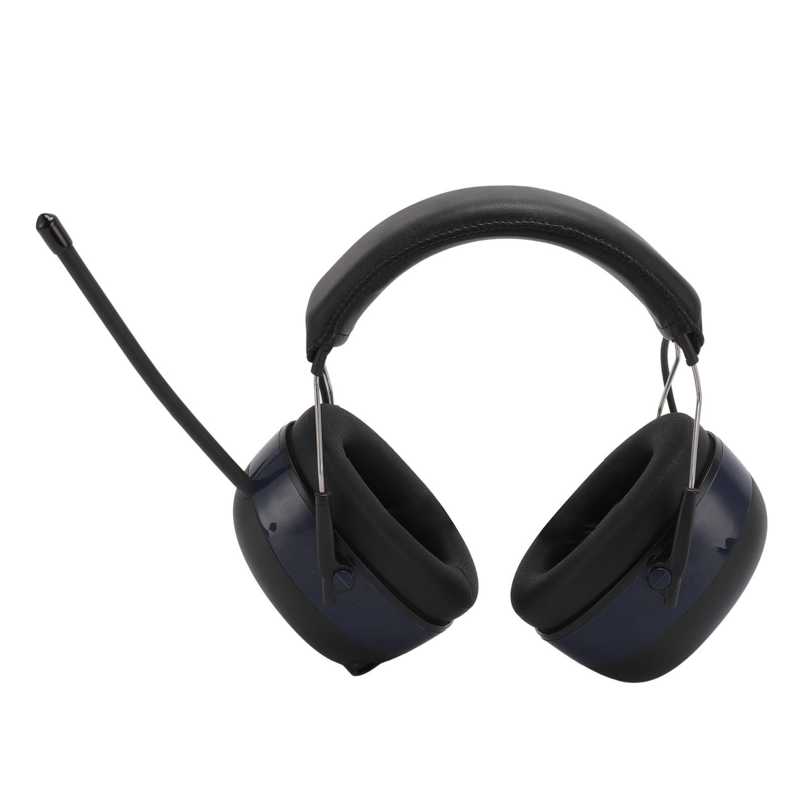 

Electronic Hearing Ear Protector Headphone 30 DB Noise Reduction Multimedia Headset Earmuffs for Work Construction Sites