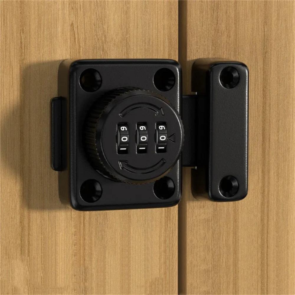 Security Protection Password Lock with 3 Digits Anti-Theft Door Password Catch  Entry Gate
