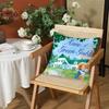 A-Anne of Green Gables Pillow Case Living Room Sofa Decorative Cushion Cover Simple Household Light Luxury Printed Pillow