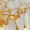 Nordic Luxury Branch Gloss Crystal Chandelier Modern Dining Table hotel Pendant Indoor Home Lighting Decorative Ceiling Light