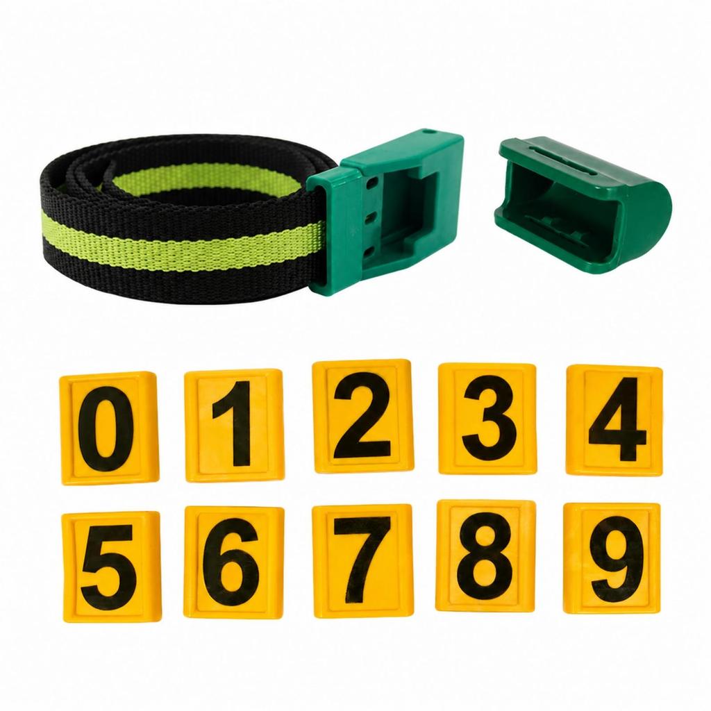 Cow Neck Strap with Identification Plates Woven Nylon for Farmers