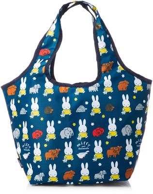 Karaktär Närbutikskompatibel Vikbar Väska ECO0417 B117 Miffy Djur Marinblå [Sifre] 2-Vägs &
