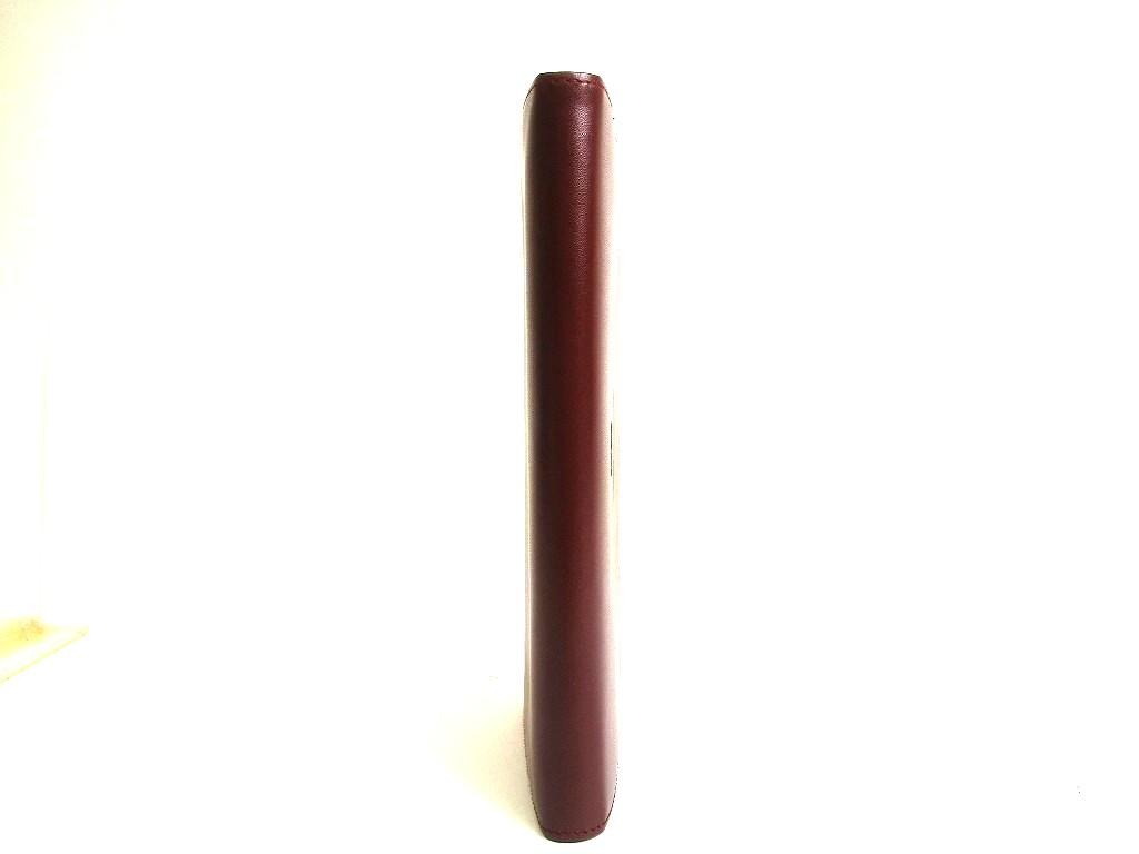 Authentic Cartier Must de Cartier Bordeaux Leather Bifold Long Wallet #a852  Refurbished