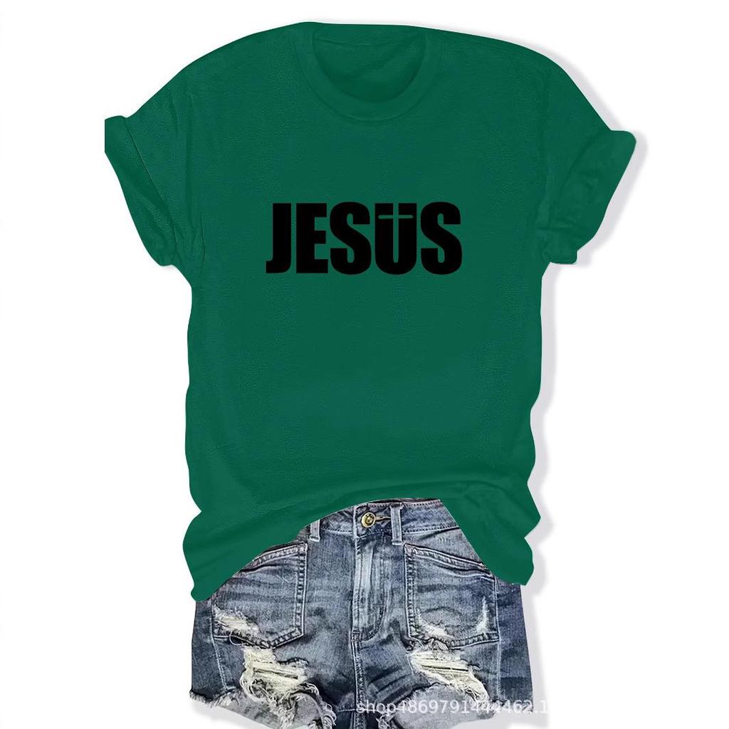 Women's Fashion Round Neck T-Shirt for Cross-Border Trade