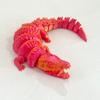 3D Printed Crocodile Toy Articulated Crocodile Ornament Crocodile Action Figure Fidget Toy Gift for Adults Home Office Desk Decor