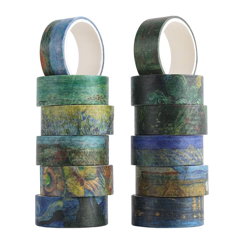 12Pcs Sakura Washi Tape Scrapbooking Supplies Masking Tape Decorativa School Supplies Diary Decoration Washitape