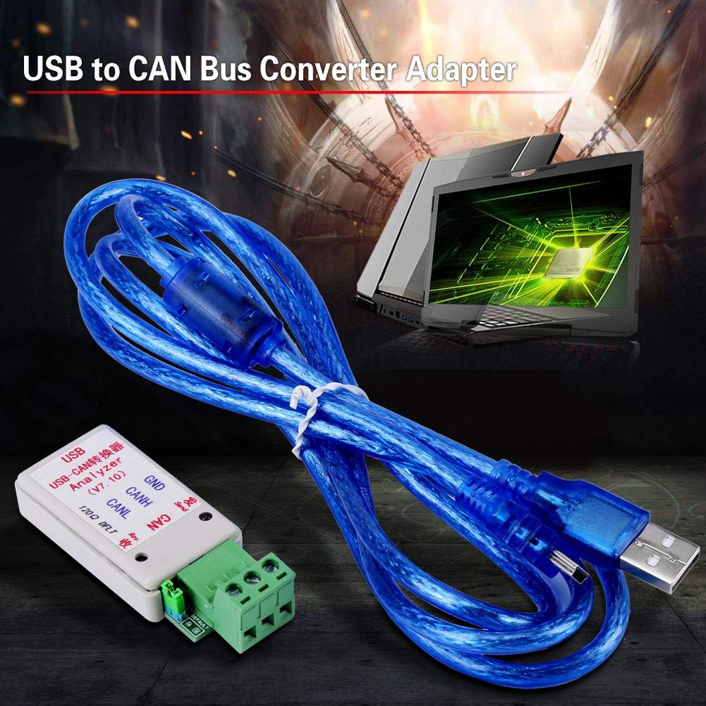 Akozon USB-CAN Bus Converter Adapter with USB Cable, Supports XP/7/8