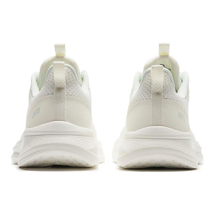 New Anta Running Collection Shock Absorbers Slip Resistant Low Top Running Shoes Women's White Pink 922425513-1