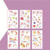 6PCS/set Kids Space Themed Temporary Tattoos Fantasy Planet Designs Fun Preschool Party Favors Stickers