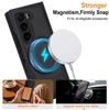 For Samsung Galaxy Z Fold 7/6/5/4/3 Case with Magnetic Ring Holder, 360° Rotatable Ring Stand, Built-in Screen Protector Cover