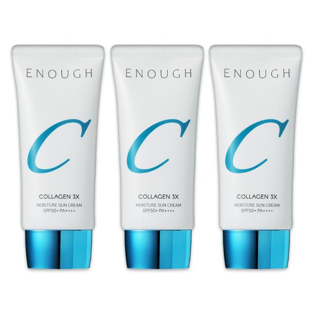 Enough Collagen 3X Moisture Sun Cream SPF50+ PA++++ 50ml (3 Options)