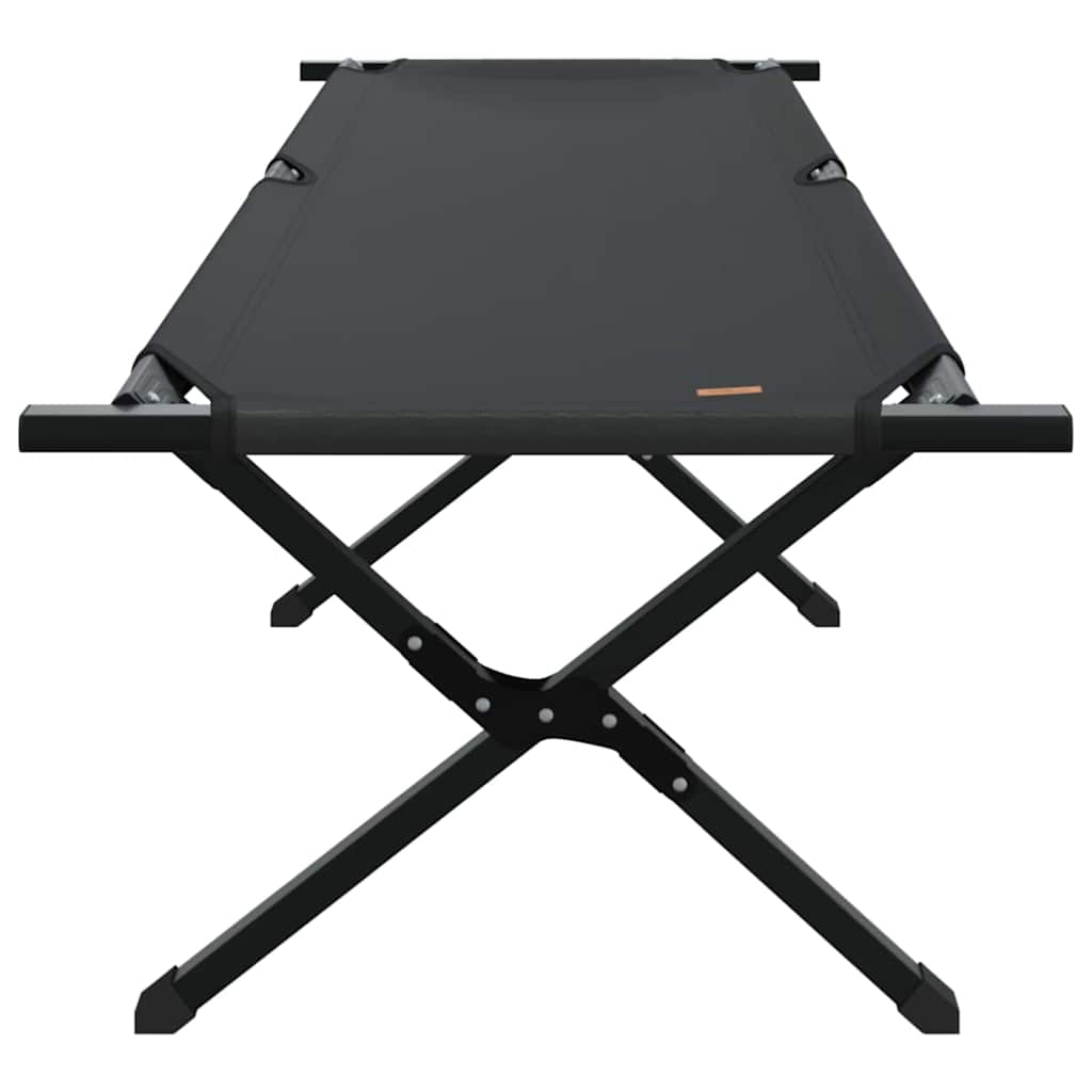 Folding Camping Bed Black 193 X 69 X 45 Cm