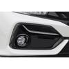 Carbon Fiber Front Fog Light Lamp Cover Trim for Honda Civic Hatchback 2017-
