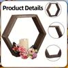 Hexagon floating wall shelf, hexagon storage rack - for home decoration lovers - perfect gift - suitable for bathroom, bedroom