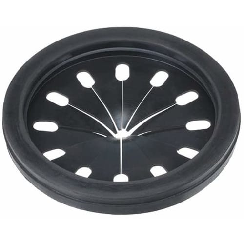 Belca Replacement Drain Cover for 14.5cm Sinks, Made in Japan, Chrysanthemum-Shaped Rubber, 14.4cm Diameter x 1.7cm Height, Black, SP-204K