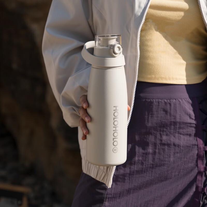 HOLOHOLO Kids 850ml Stainless Steel Insulated Straw Bottle