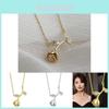 Elegant 2022 Titanium Steel Gold Rose Flower Necklace For Women Perfect Gift For Couples
