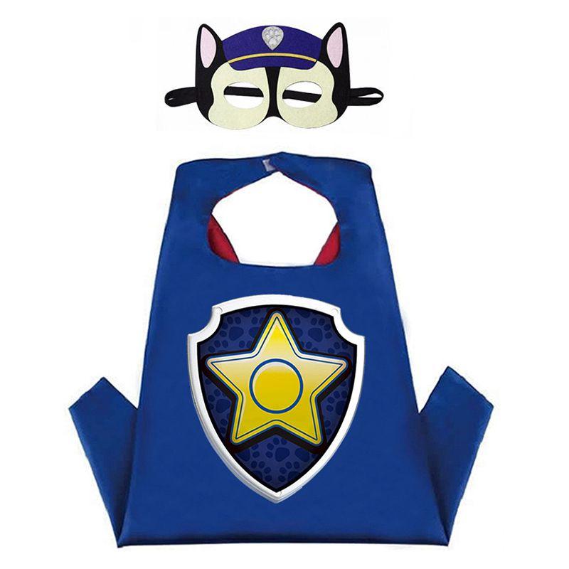 Vibrant Paw Patrol Cartoon Costume Cape And Mask Set For Kids Parties And Play