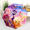 Rainbow Cloud Ponies Fly Folding Umbrella Suitable For All Seasons Portable Travel Umbrella Light Umbrella