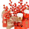 Artificial Floral Pot Chinese Collectible Party Decor Decorative Desk Ornament Decoration Year