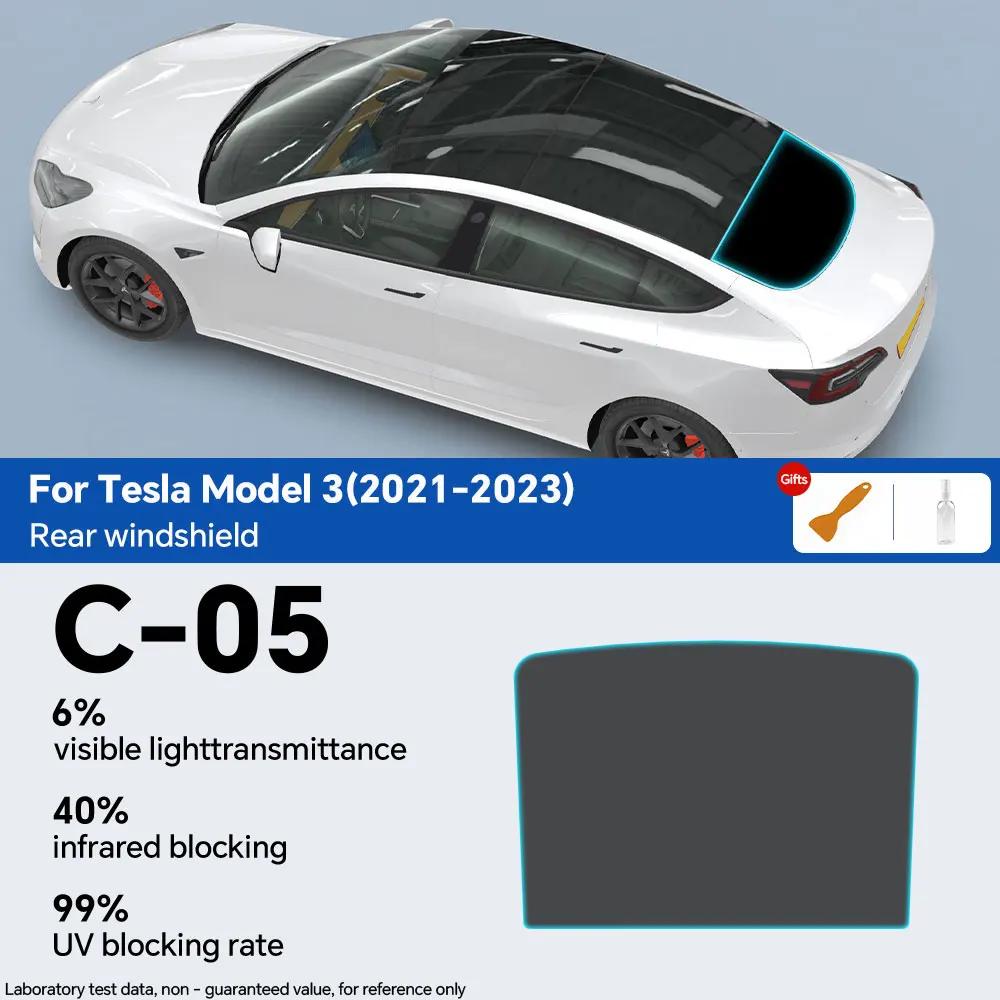 PFCC for Tesla Model 3 2017-2023 PPF Car Sticker Quality High Heat Resistant Car glass Solar Tint Window Films 99% UV Protective