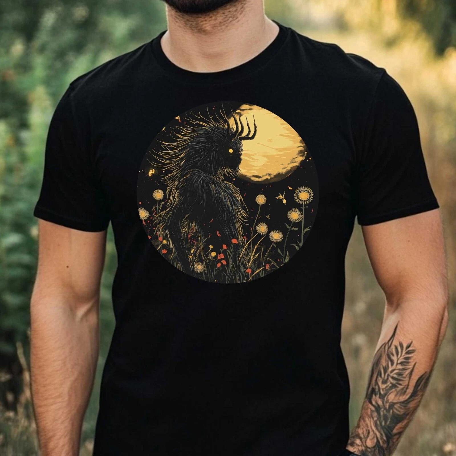 T-Shirt Herren Dämon mit Löwenzahn Motiv Baumwolle Größe XS bis 5XL XL