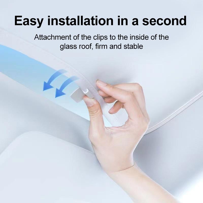 For BYD Seal EV 2022 2023 2024 2025 Ice Crystal Sunroof Sunshades Roof Split Sun Shades Glass Anti UV Sun Protection Accessories