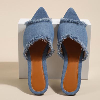 Liyke Yaz Modası Dikiş Püsküllü Kadın Terlikleri Dış Mekan Rahat Günlük Düz Taban Katırlar Sandaletler Plaj Terlikleri Ayakkabılar Zapatos Mujer