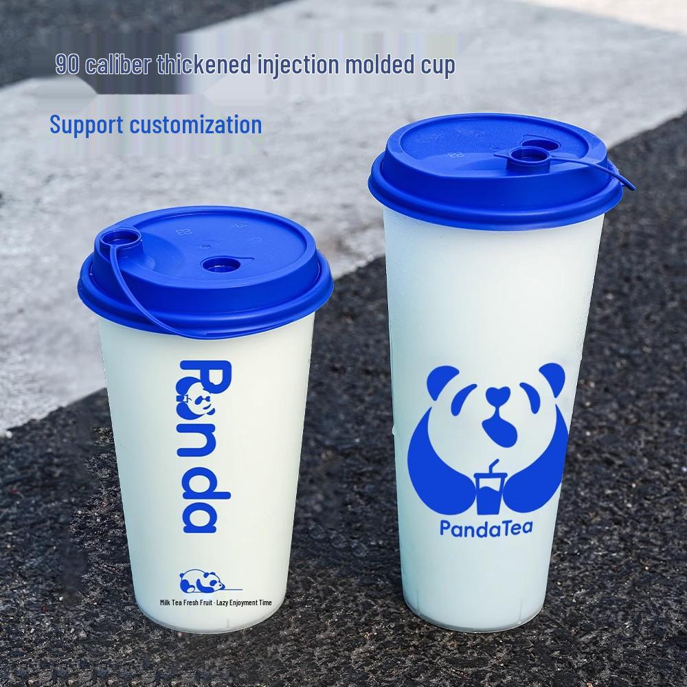 Frosted Disposable Milk Tea & Juice Cups, 500ml & 700ml, Street Stall Use