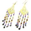 Les Trésors De Lily [L5772] - 'Altaï' Designer Earrings Pink Blue Gold